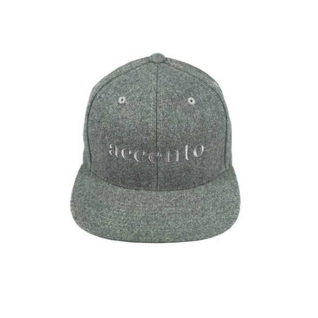 accento hat wool gray front