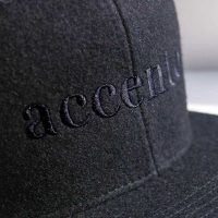 accento world black wool detail