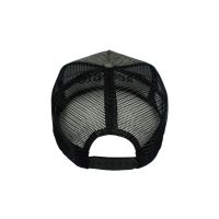 trucker accento hat black jeans back