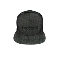 trucker accento hat black jeans front
