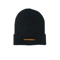 beanie black italian