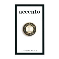 accento world pin gold packaging