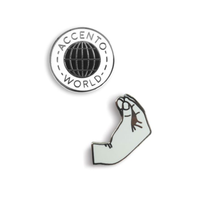 accento world pin silver bundle