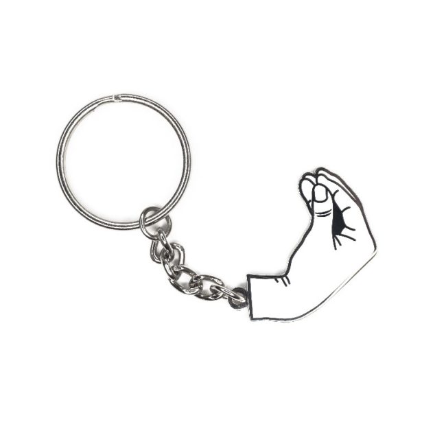 accento silver keychain