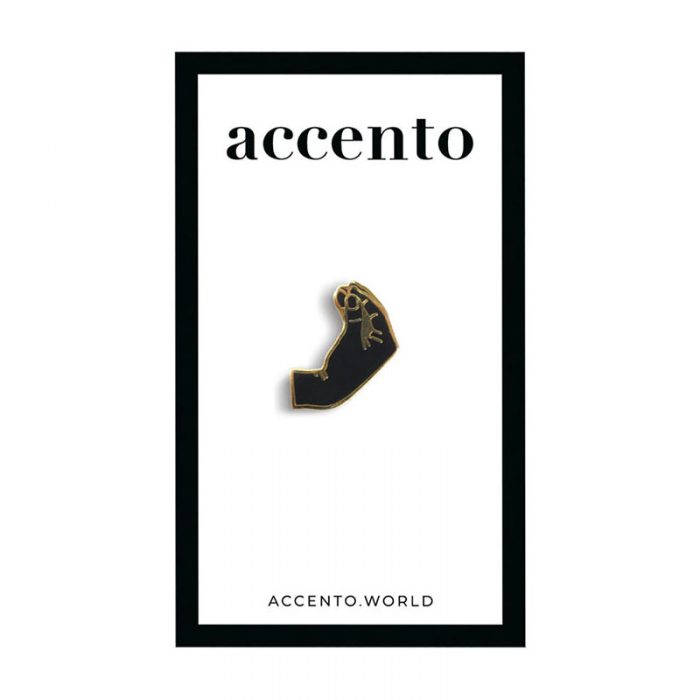 Accento Gold Black Pins Packaging